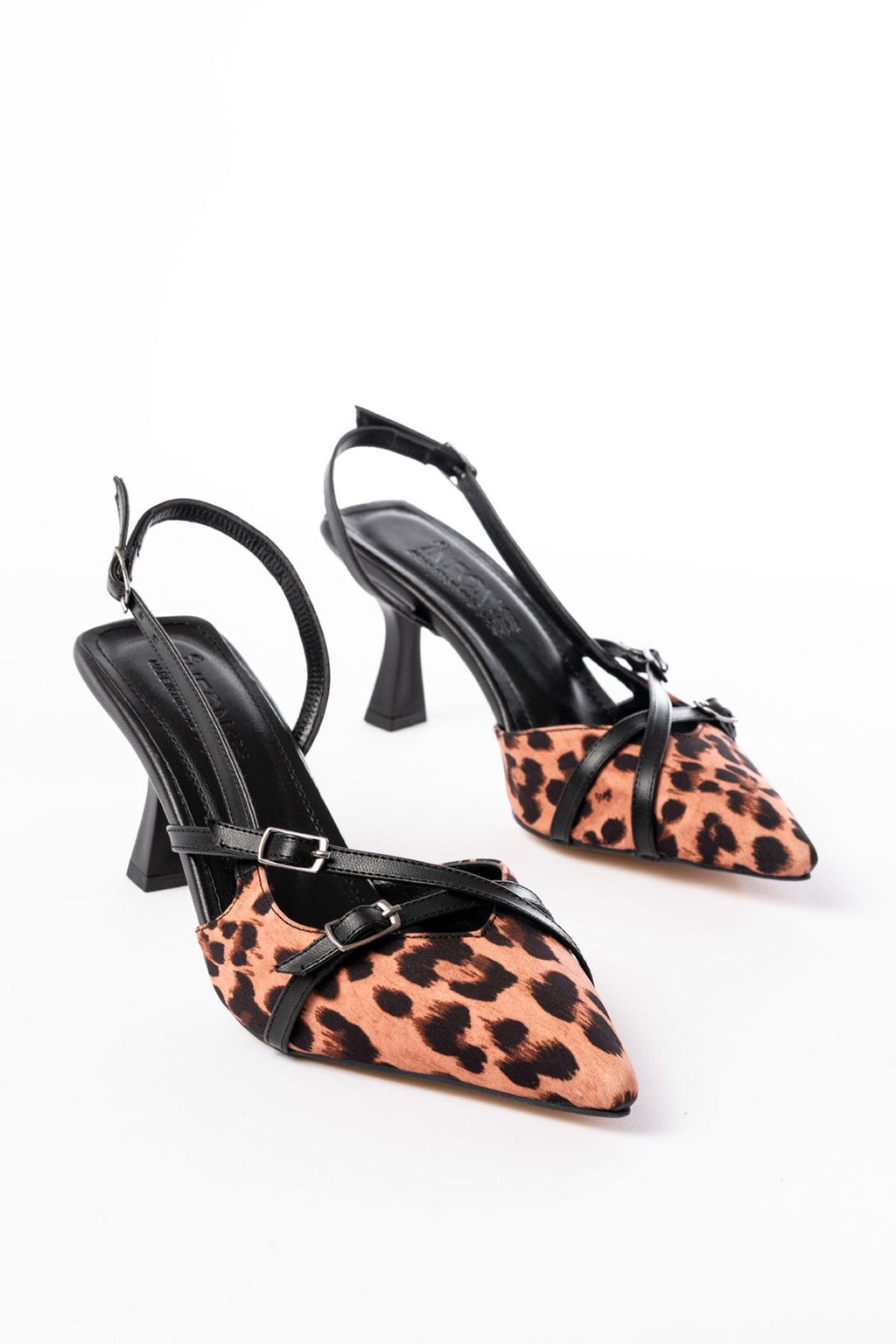 Ayakkabı Aşkı Leopar Günlük 7 cm Topuklu Bayan Ayakkabı - Ayakkabı Aşkı