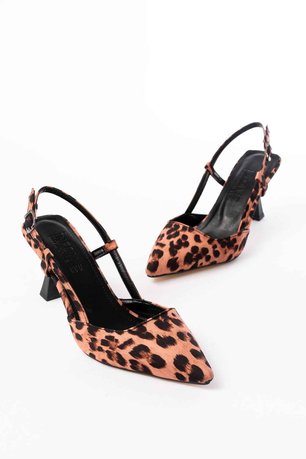 Ayakkabı Aşkı St-002 Leopar Günlük 7 Cm Topuklu Bayan Ayakkabı