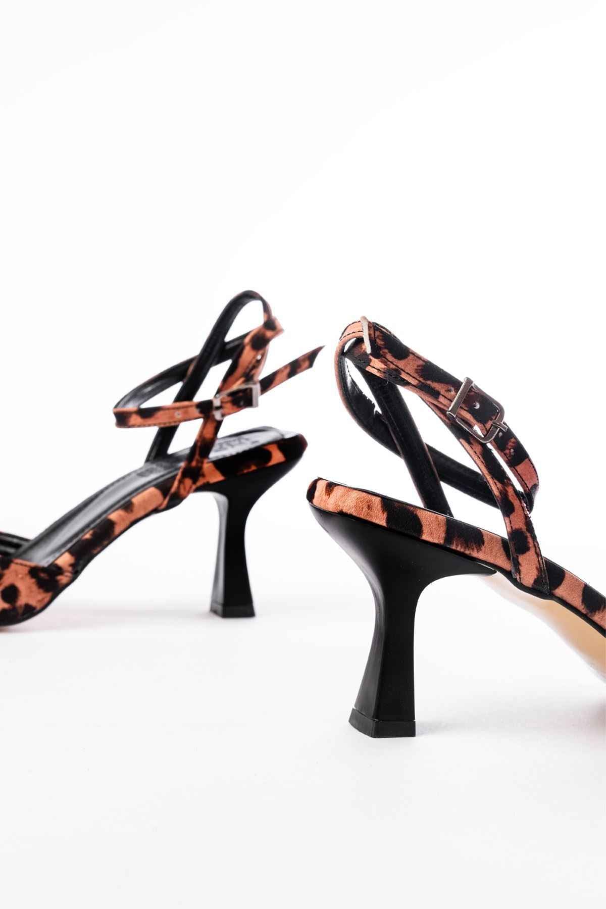 Ayakkabı Aşkı St-004 Leopar Günlük 7 Cm Topuklu Bayan Ayakkabı