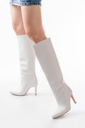 Ayakkabı Aşkı Beyaz Günlük Bayan Çizme - Ayakkabı Aşkı