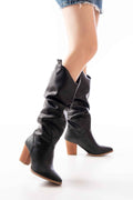 Ayakkabı Aşkı Ls-1884 Siyah Günlük Kadın Çizme