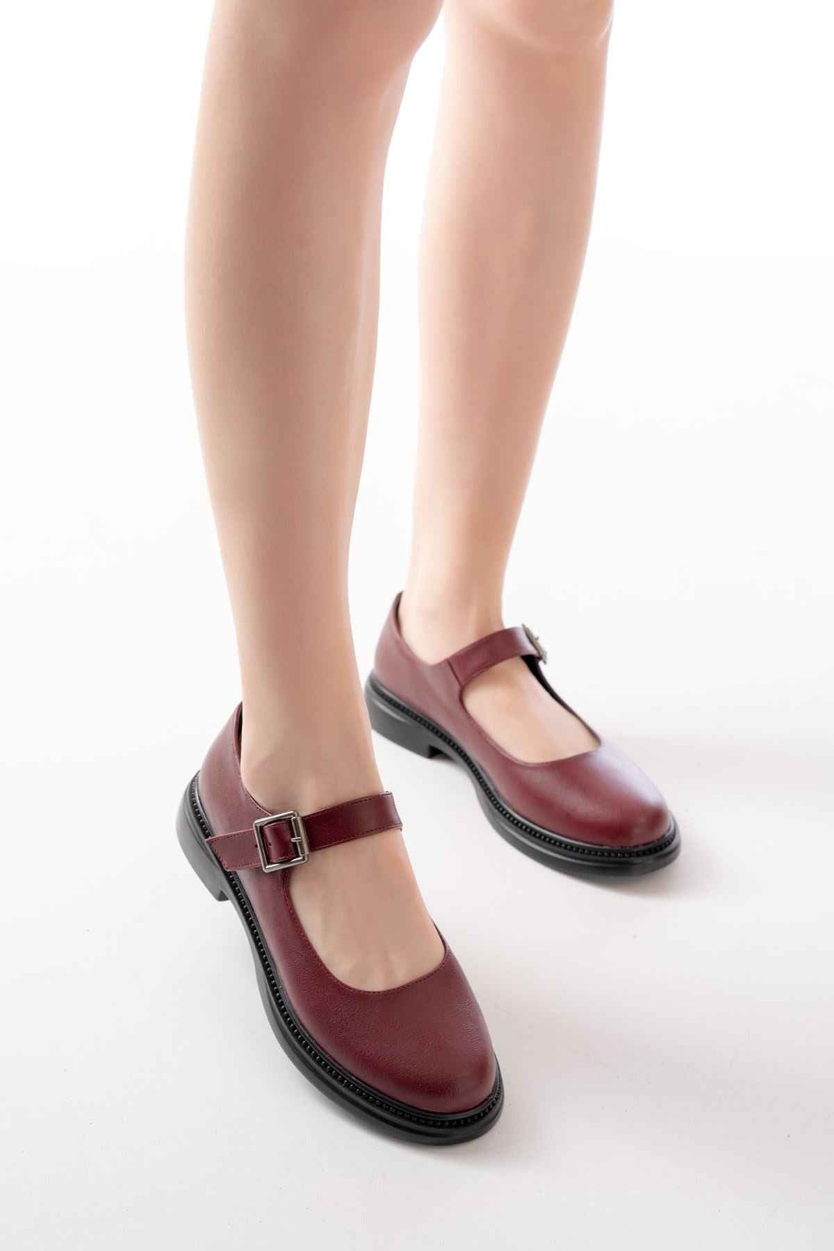 Ayakkabı Aşkı Ysn-4444 Bordo Günlük Bayan Ayakkabı