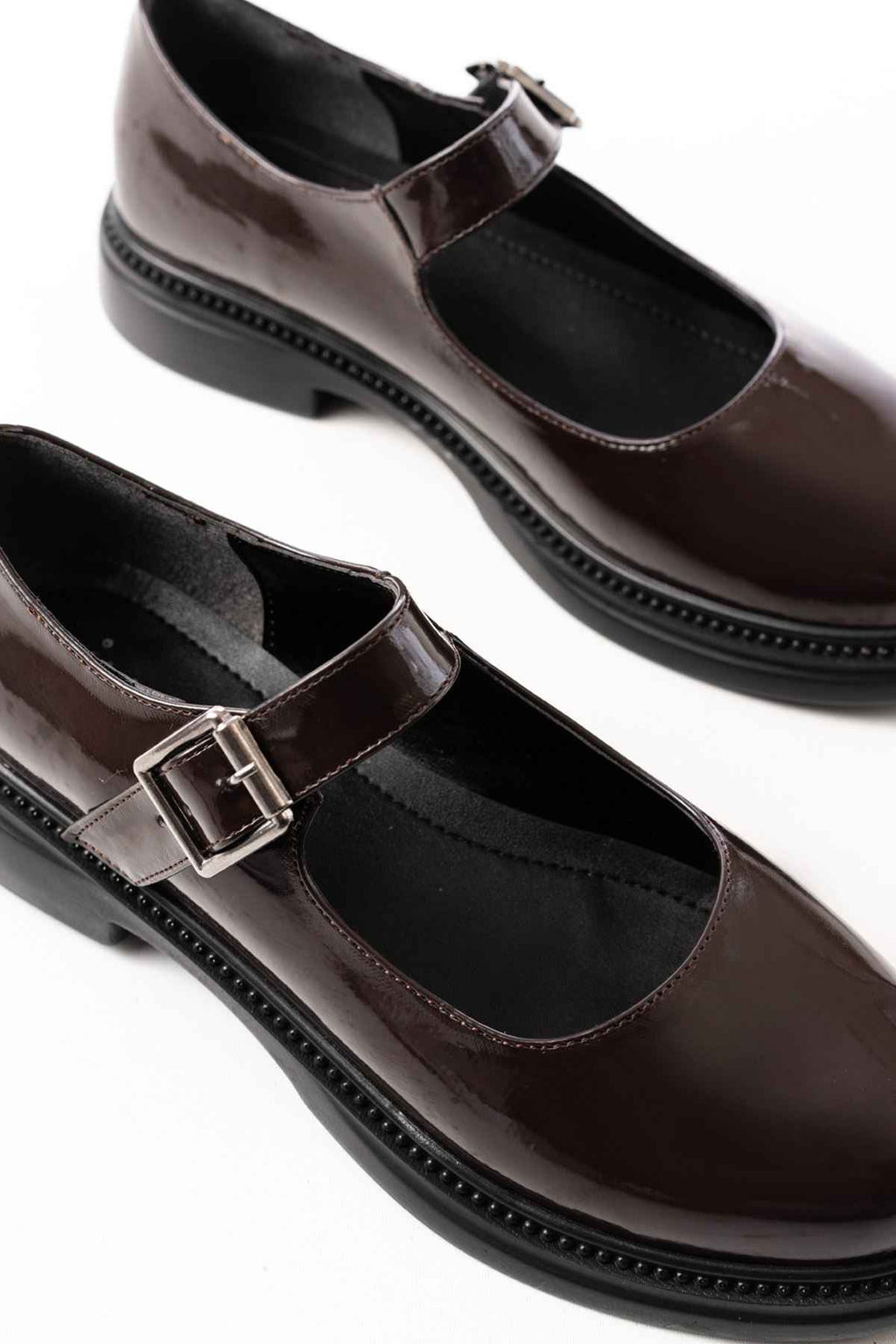 Ayakkabı Aşkı Ysn-4444 Kahve Rugan Günlük Bayan Ayakkabı