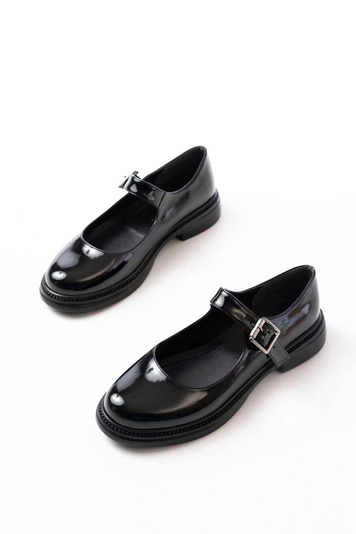 Ayakkabı Aşkı Ysn-4444 Siyah Rugan Günlük Bayan Ayakkabı