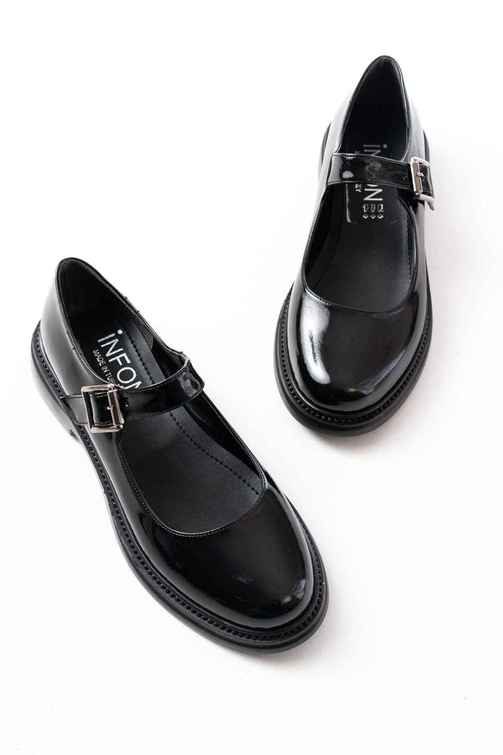 Ayakkabı Aşkı Ysn-4444 Siyah Rugan Günlük Bayan Ayakkabı