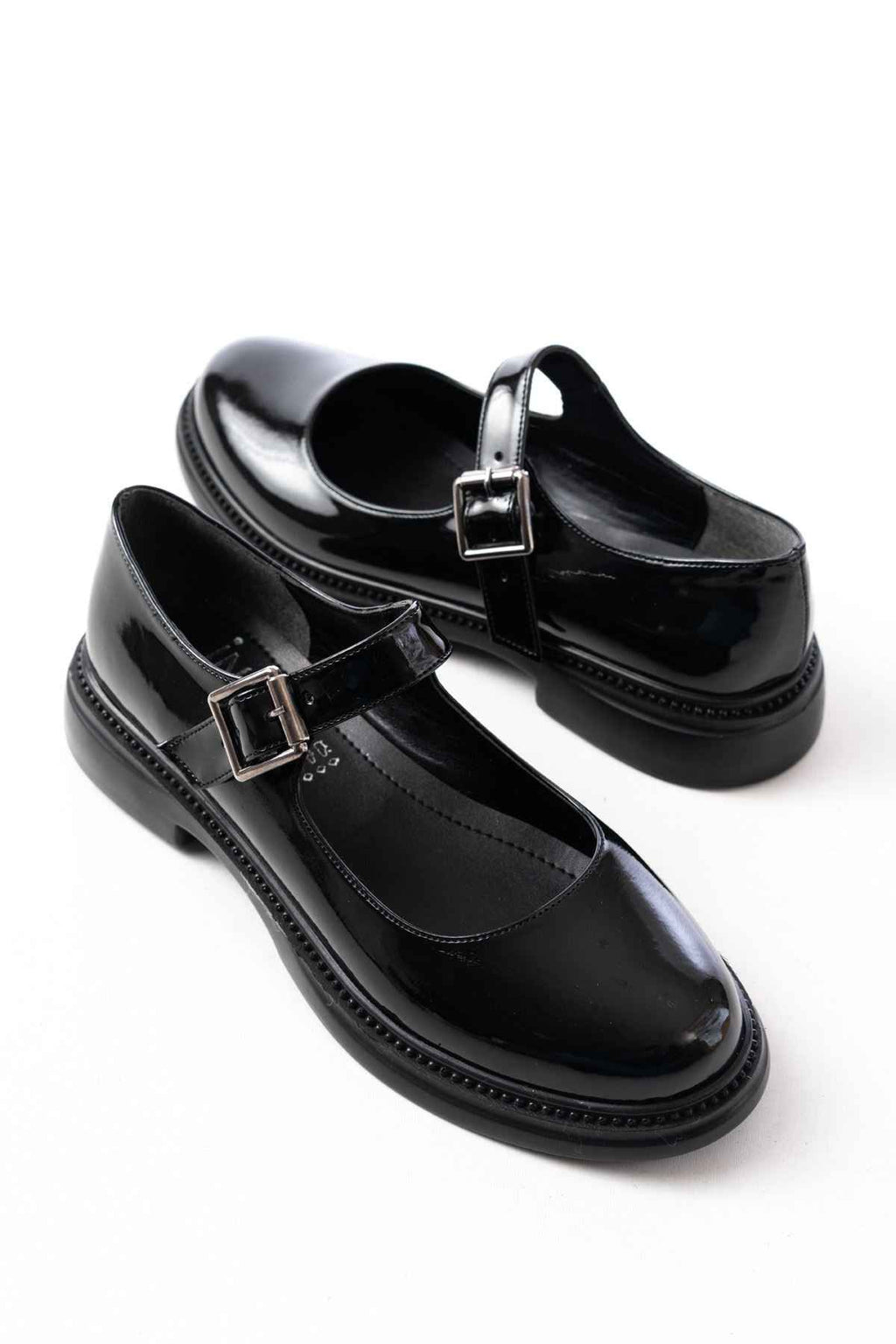 Ayakkabı Aşkı Ysn-4444 Siyah Rugan Günlük Bayan Ayakkabı