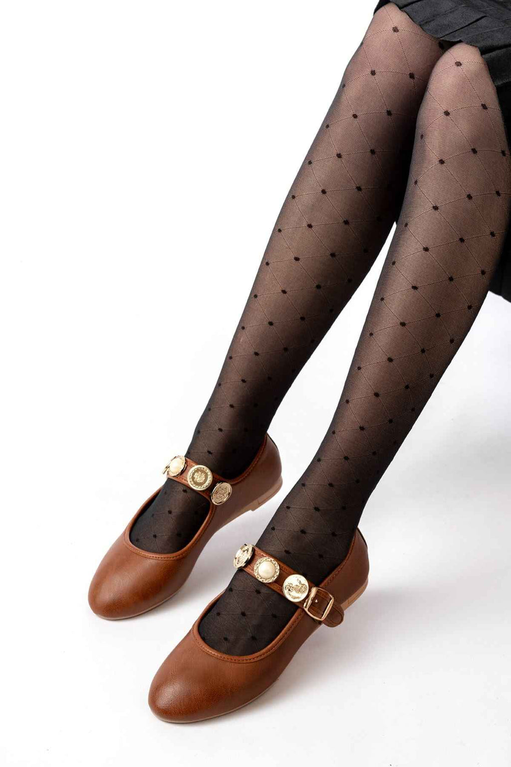 Ayakkabı Aşkı Inf-6363  Taba Baret Tokalı Günlük Bayan Ayakkabı