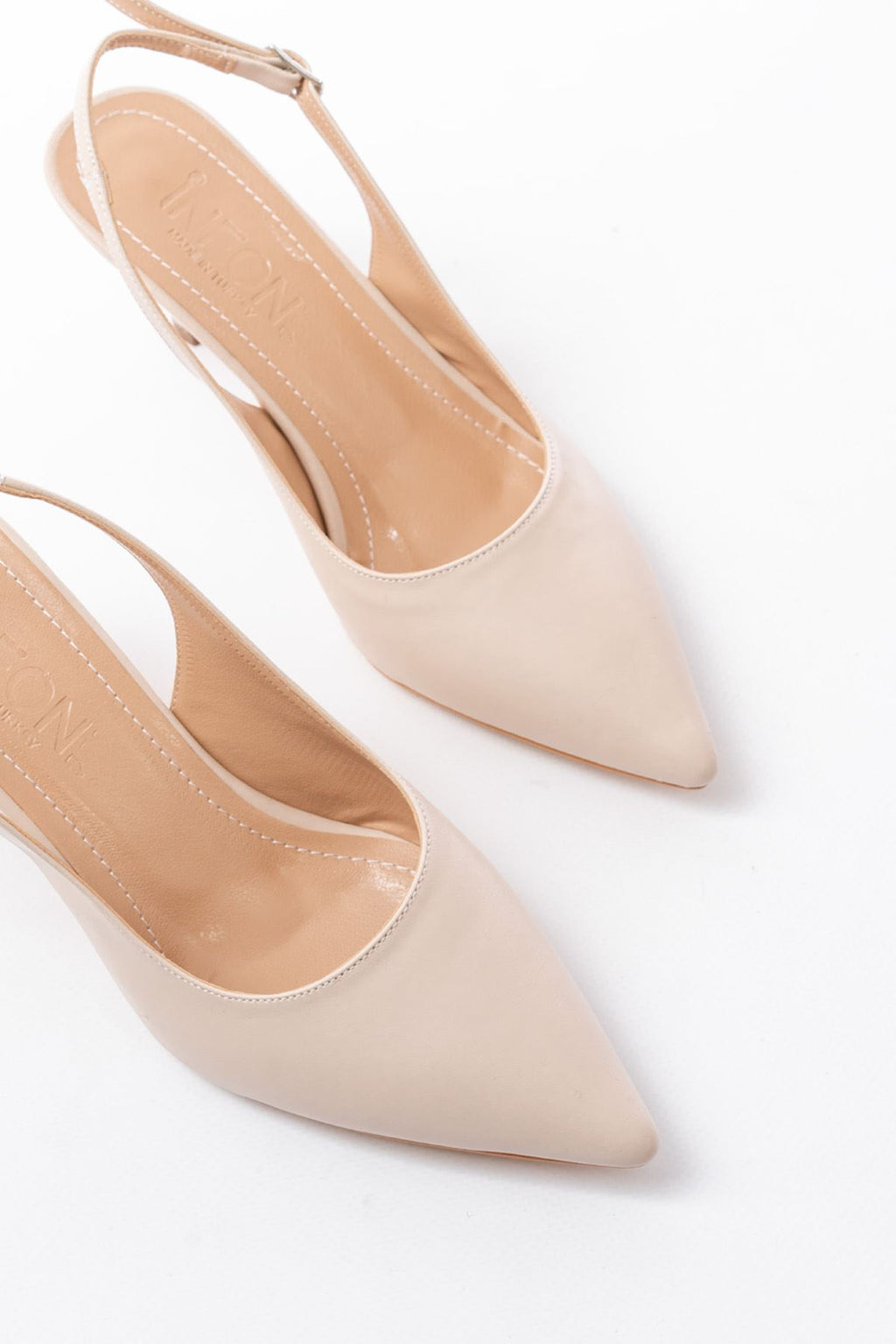 Ayakkabı Aşkı Bej Günlük 7 cm Topuklu Kadın Ayakkabı - Ayakkabı Aşkı