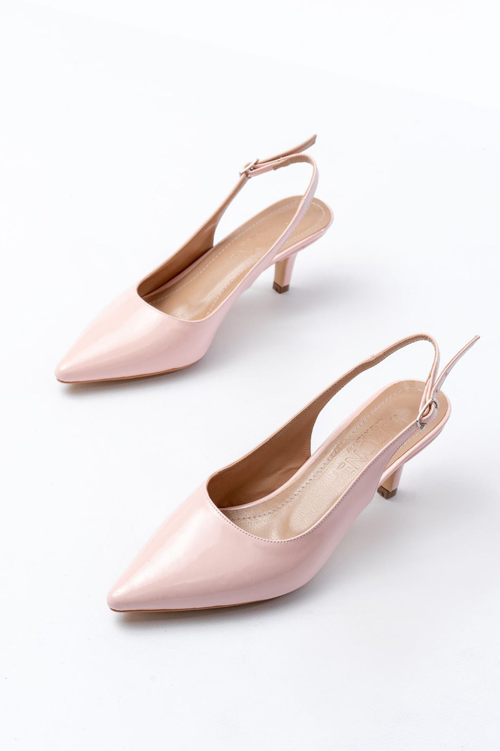 Ayakkabı Aşkı Pembe Rugan Günlük 7 cm Topuklu Kadın Ayakkabı - Ayakkabı Aşkı