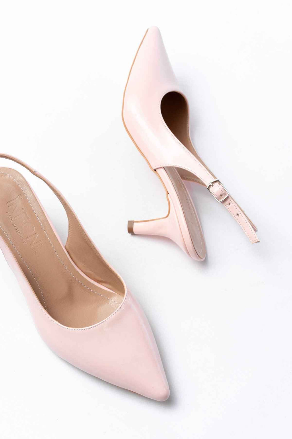 Ayakkabı Aşkı St-1152 Pembe Rugan Günlük 7 Cm Topuklu Kadın Ayakkabı