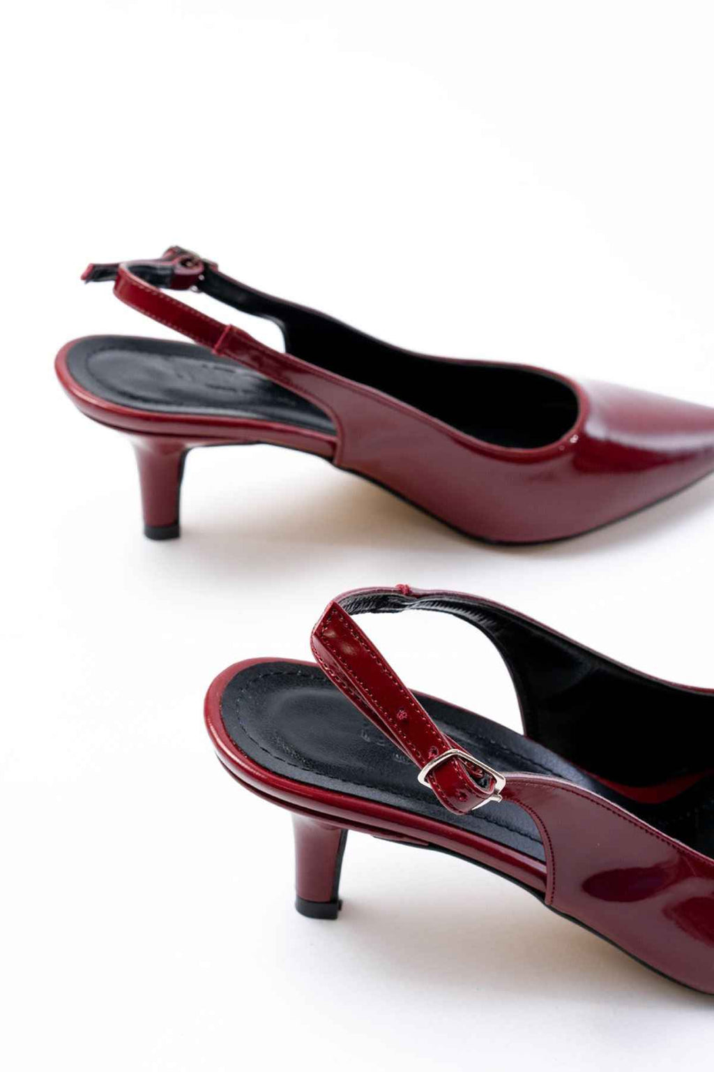 Ayakkabı Aşkı St-1152 Bordo Rugan Günlük 7 Cm Topuklu Kadın Ayakkabı