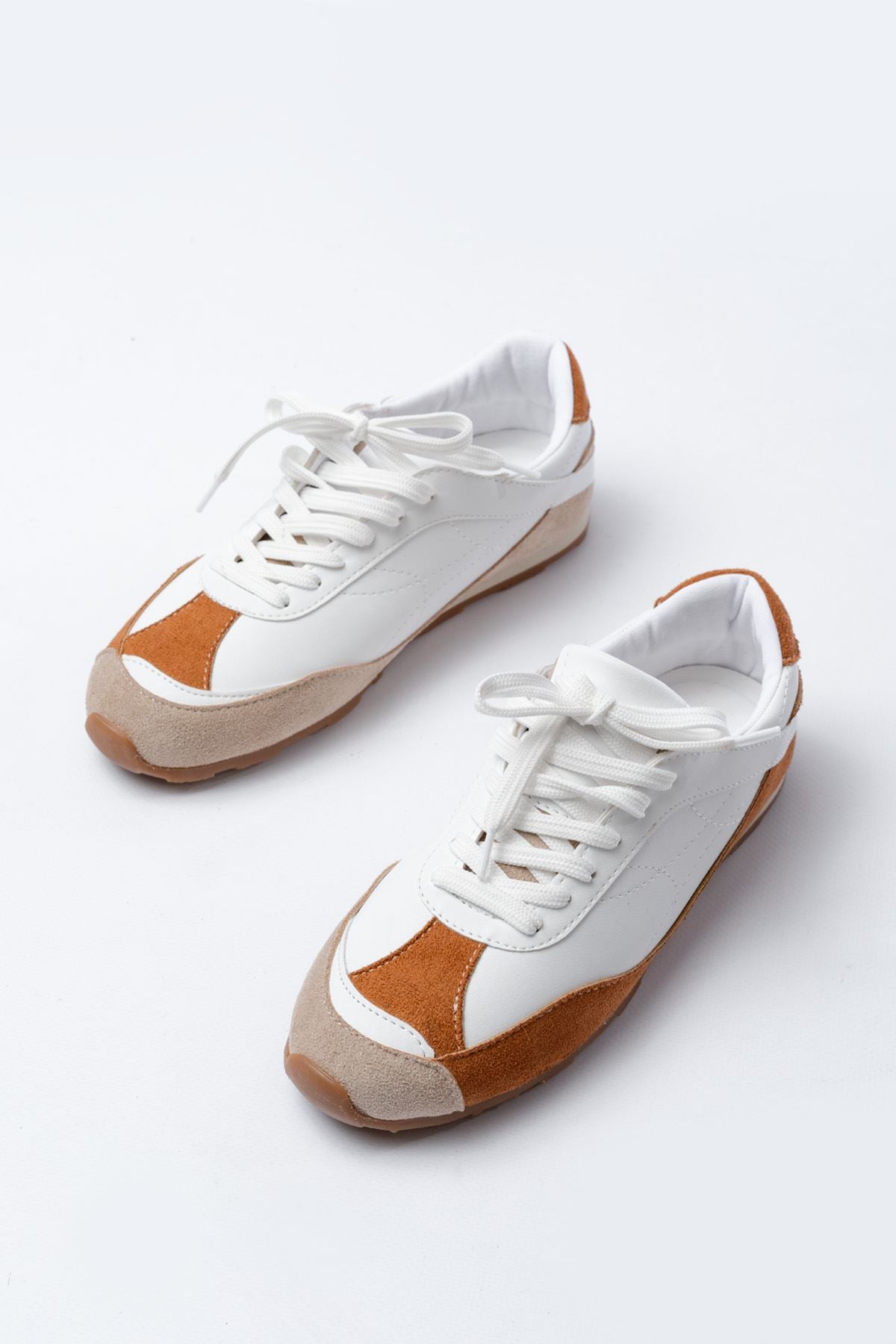 Ayakkabı Aşkı Taba Garni İnce Taban Günlük Spor Ayakkabı