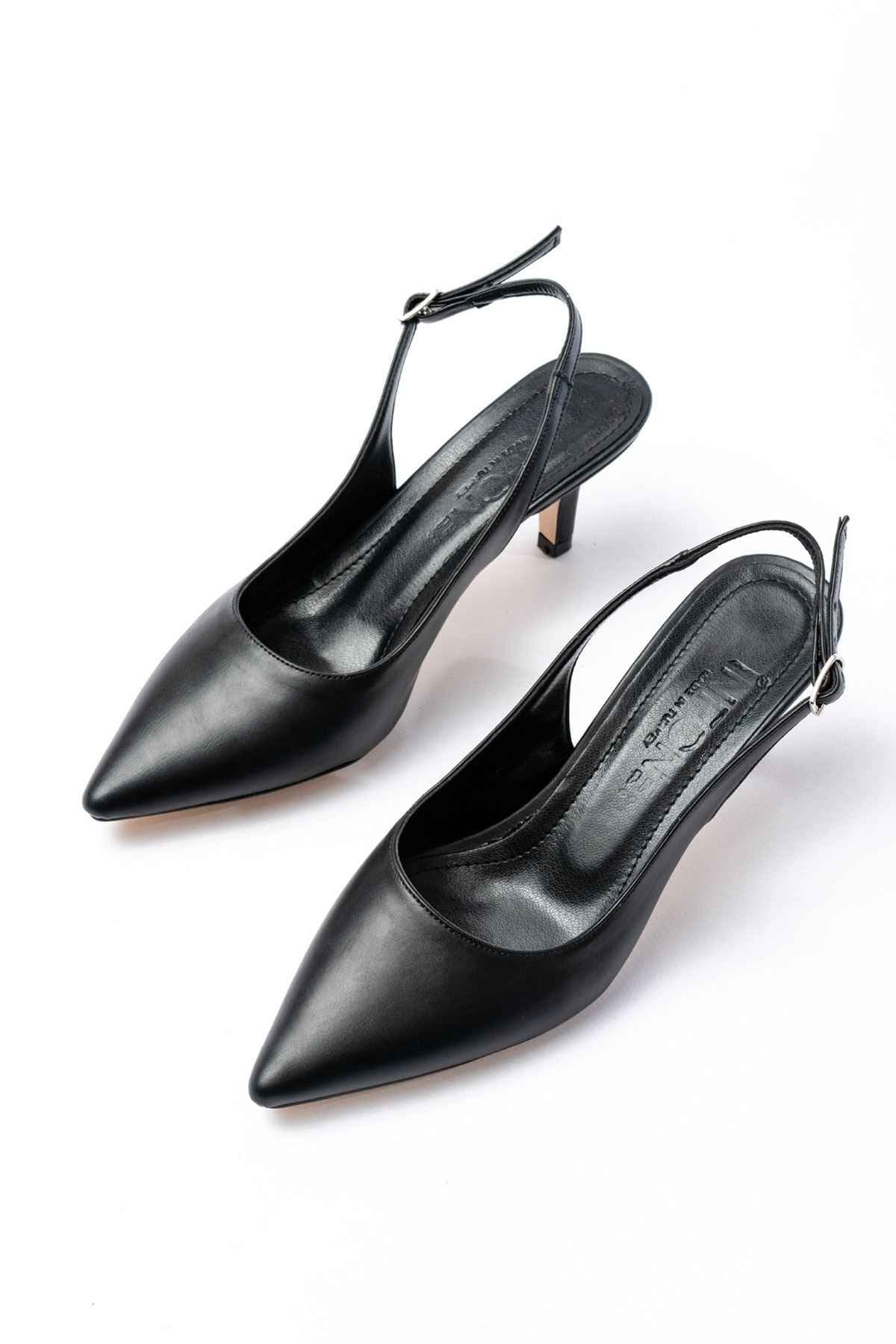 Ayakkabı Aşkı St-1152 Siyah Günlük 7 Cm Topuklu Kadın Ayakkabı
