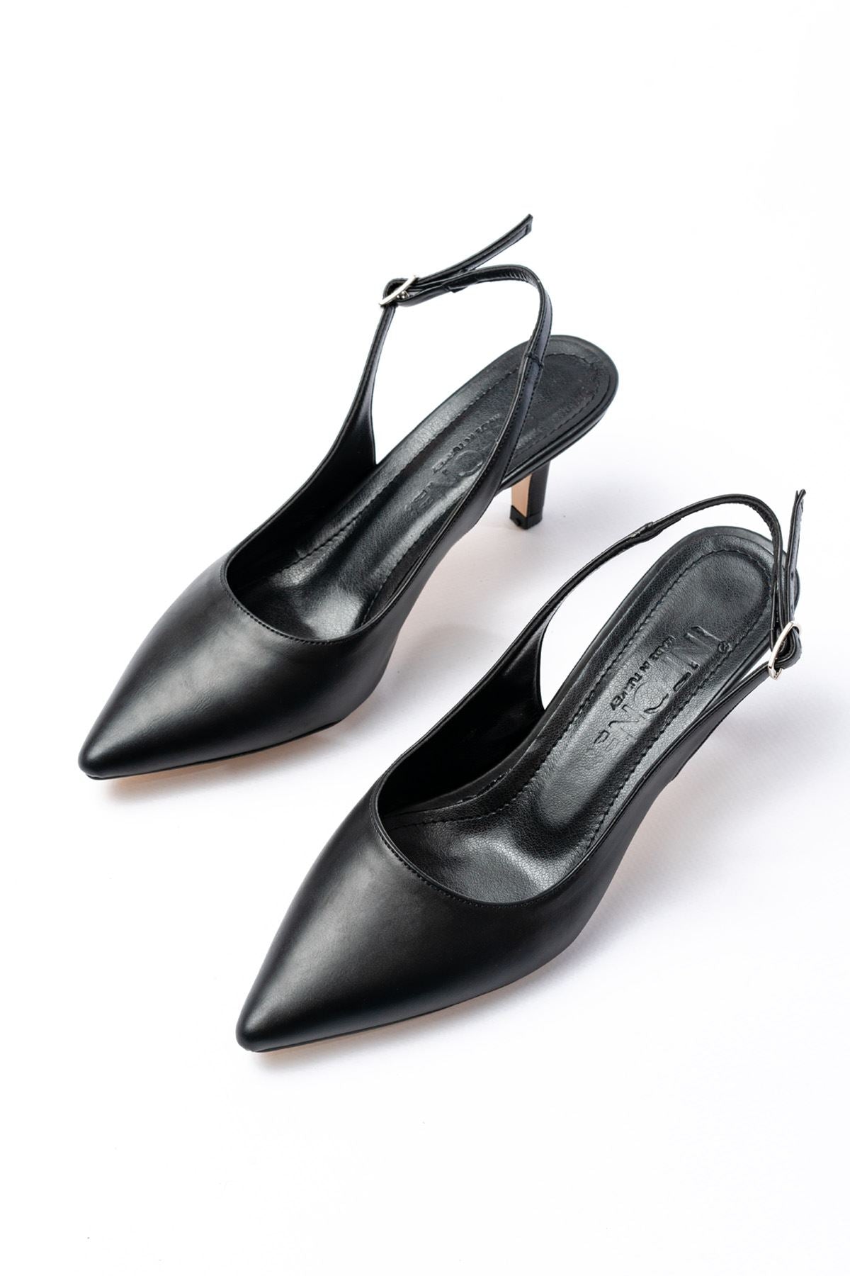 Ayakkabı Aşkı Siyah Günlük 7 cm Topuklu Kadın Ayakkabı