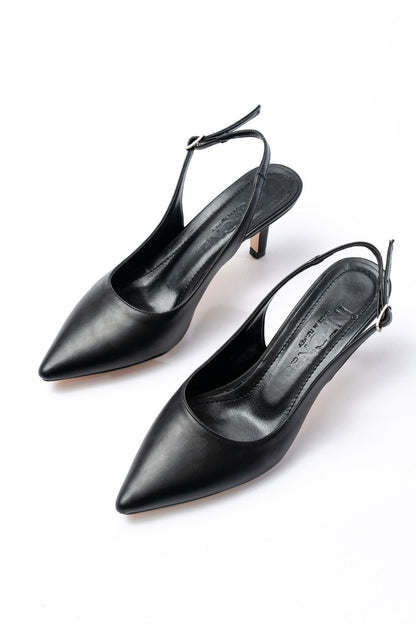Ayakkabı Aşkı Siyah Günlük 7 cm Topuklu Kadın Ayakkabı