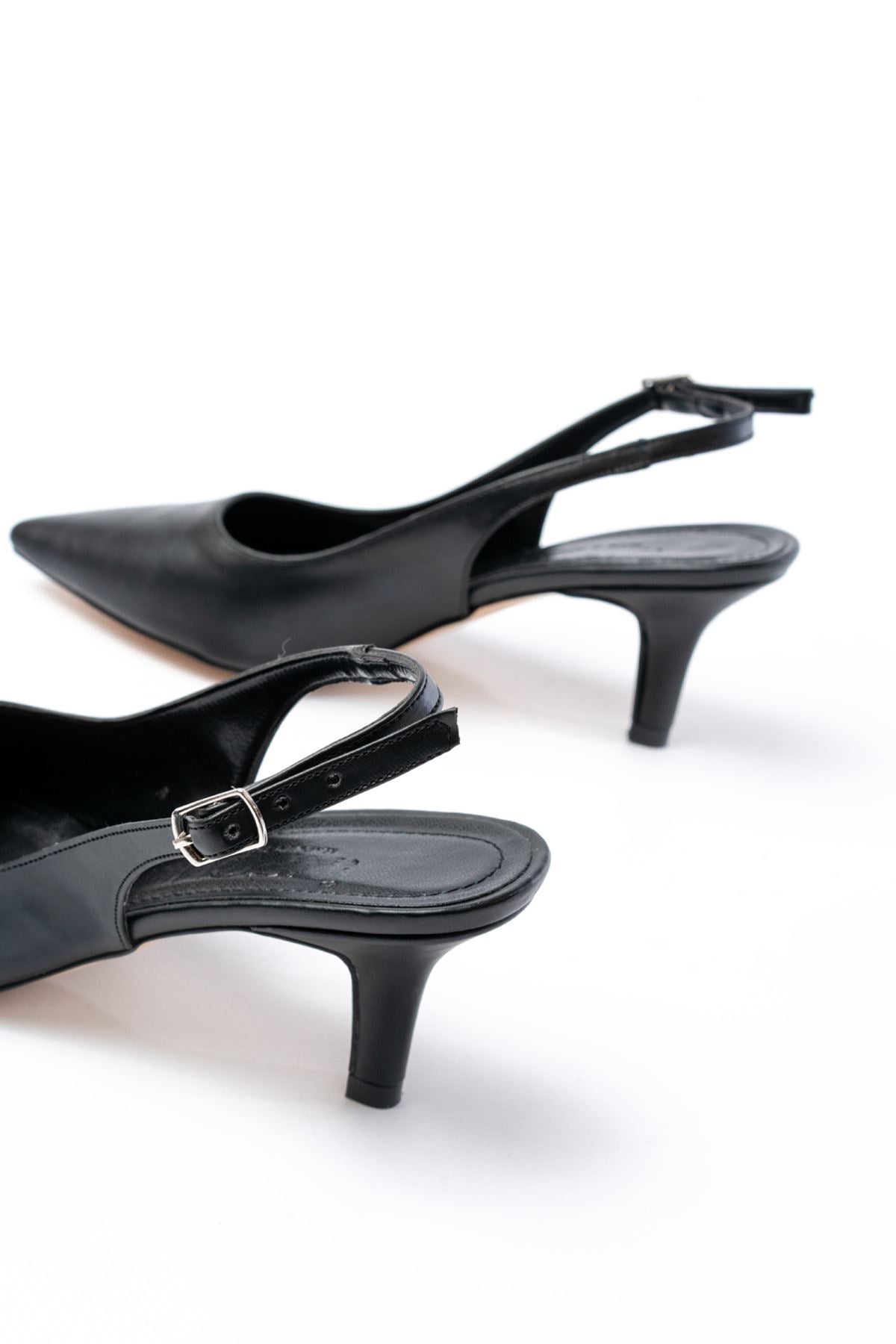 Ayakkabı Aşkı Siyah Günlük 7 cm Topuklu Kadın Ayakkabı