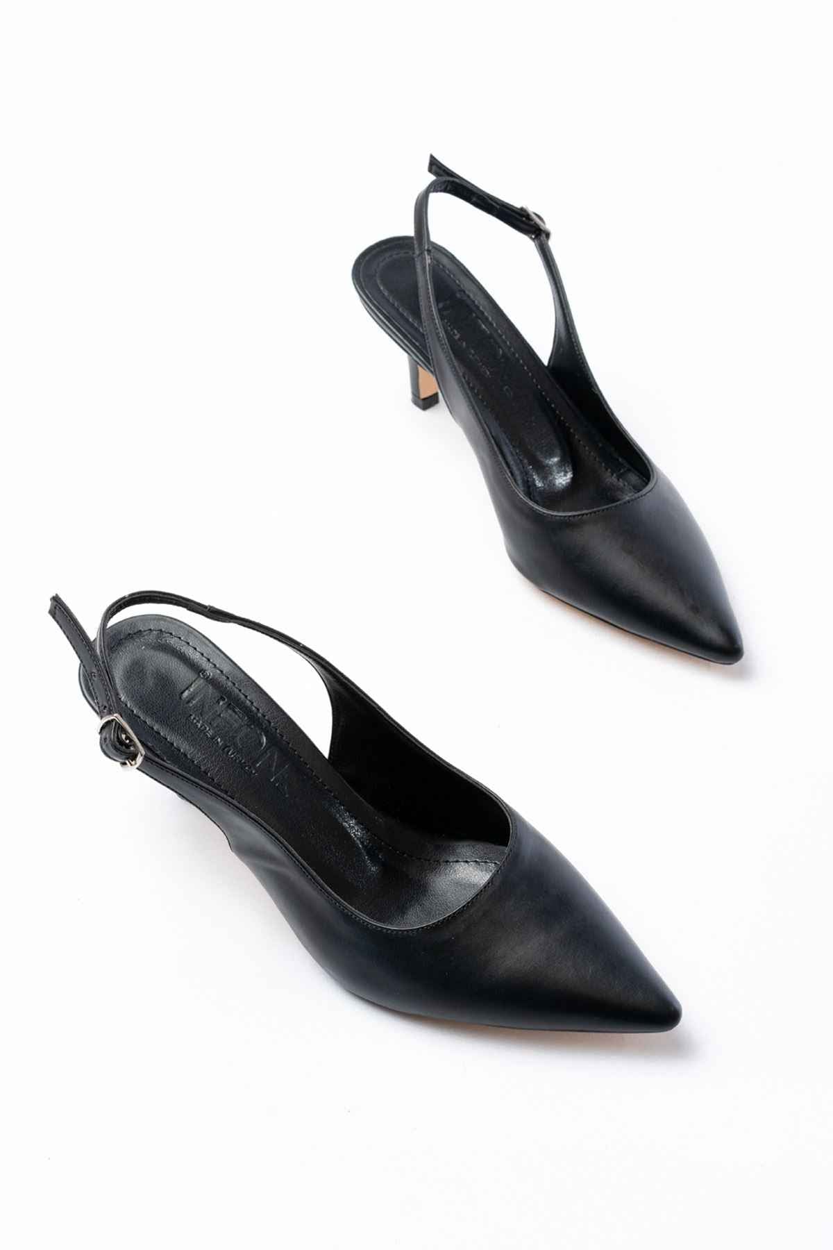 Ayakkabı Aşkı St-1152 Siyah Günlük 7 Cm Topuklu Kadın Ayakkabı