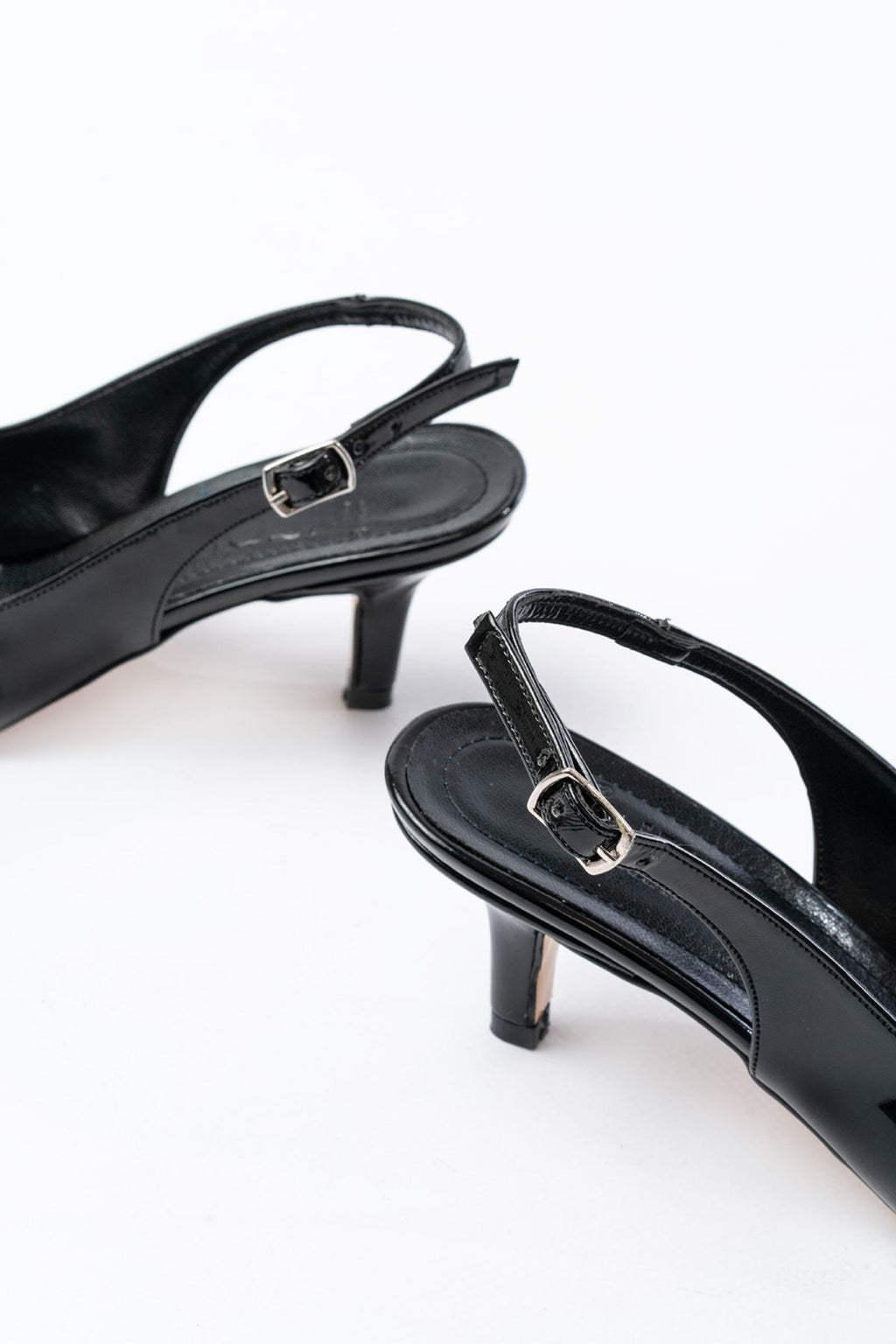 Ayakkabı Aşkı Siyah Rugan Günlük 7 cm Topuklu Kadın Ayakkabı