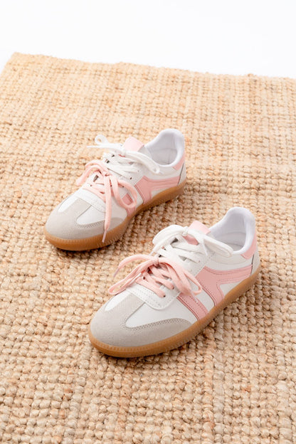 Ayakkabı Aşkı Pudra Garni Bağcıklı Termo Taban Günlük Kadın Spor