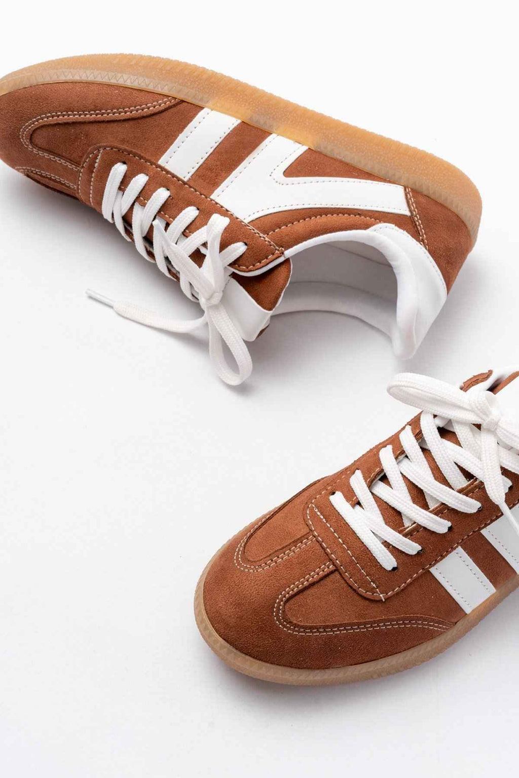 Ayakkabı Aşkı M-1004 Taba Süet Bağcıklı Termo Taban Günlük Kadın Spor