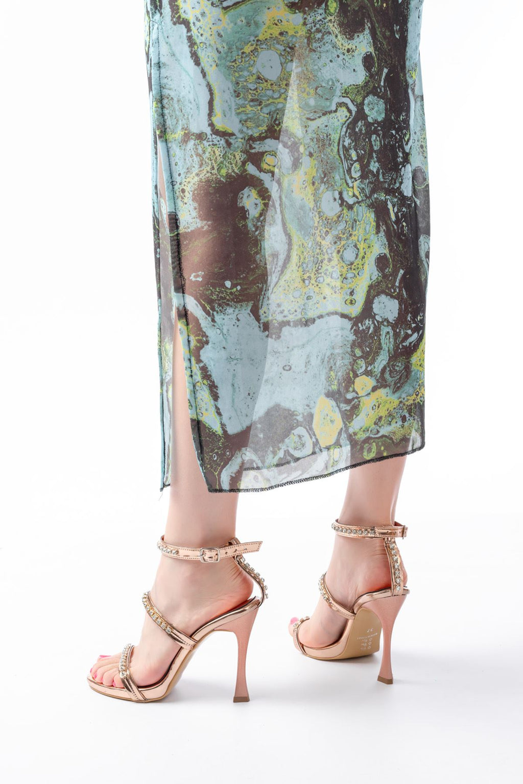 Ayakkabı Aşkı Rose Taşlı Platformlu Topuklu Kadın Ayakkabı - Ayakkabı Aşkı