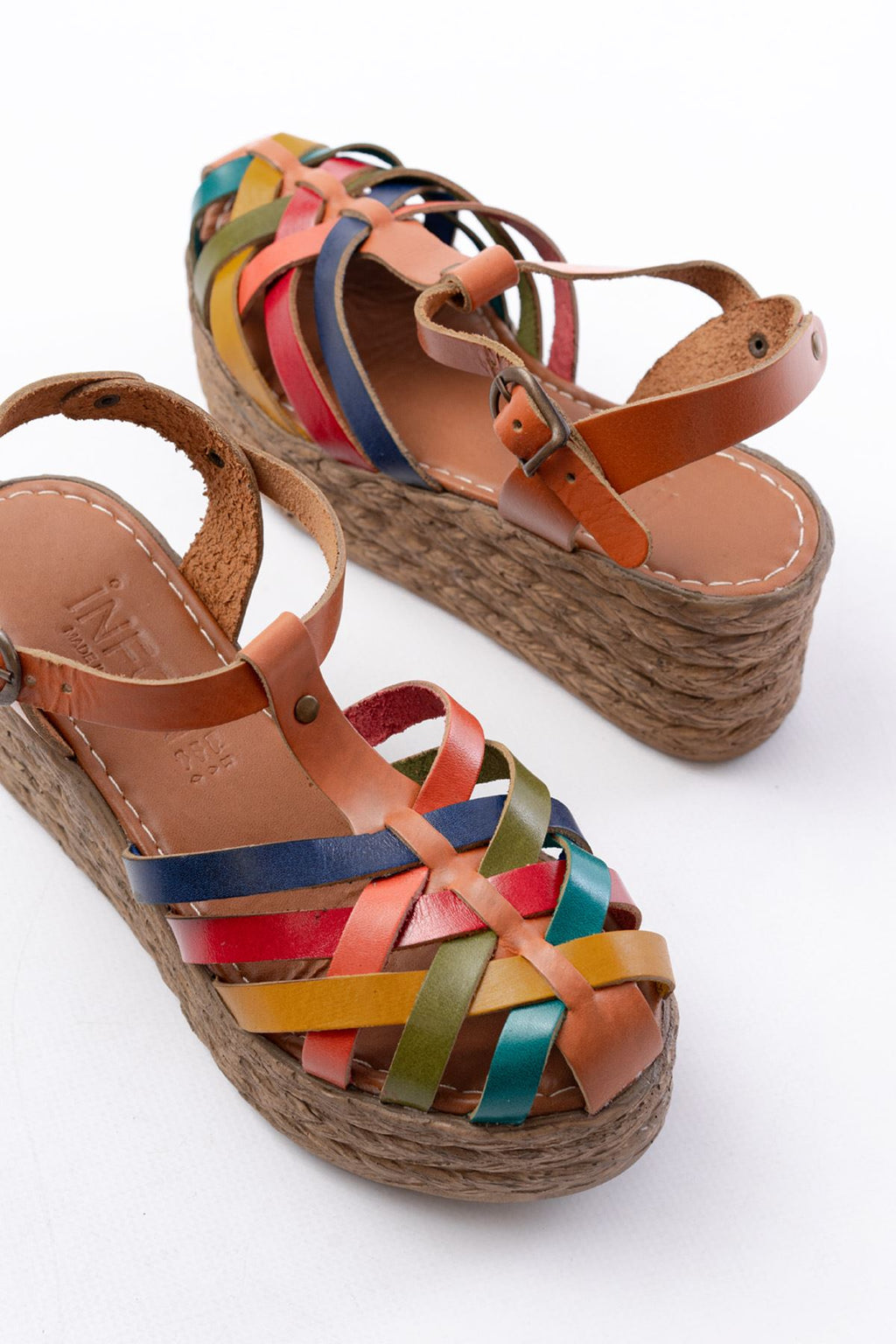 Ayakkabı Aşkı Taba Multi Ortopedik Hakiki Deri Dolgu Kadın Sandalet