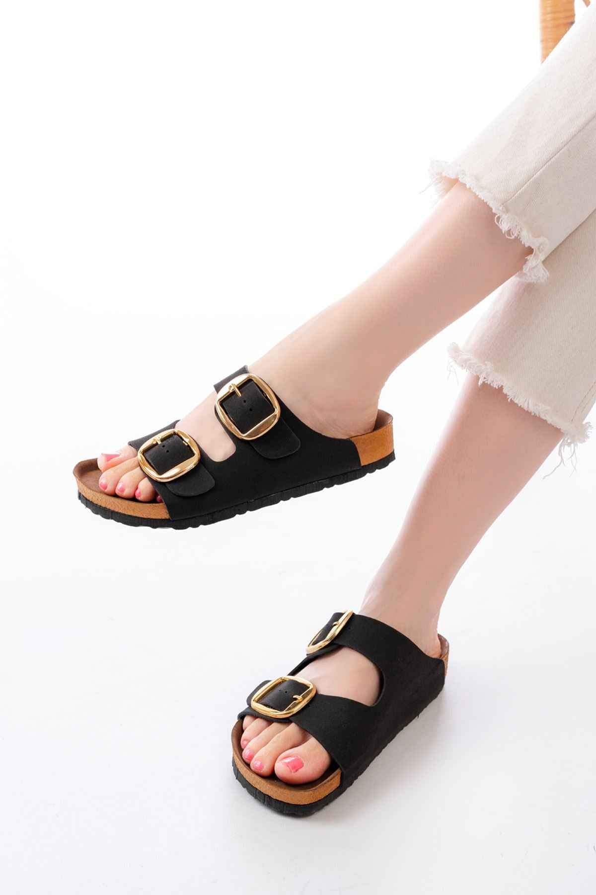 Ayakkabı Aşkı P-101 Siyah Günlük  Kadın Terlik