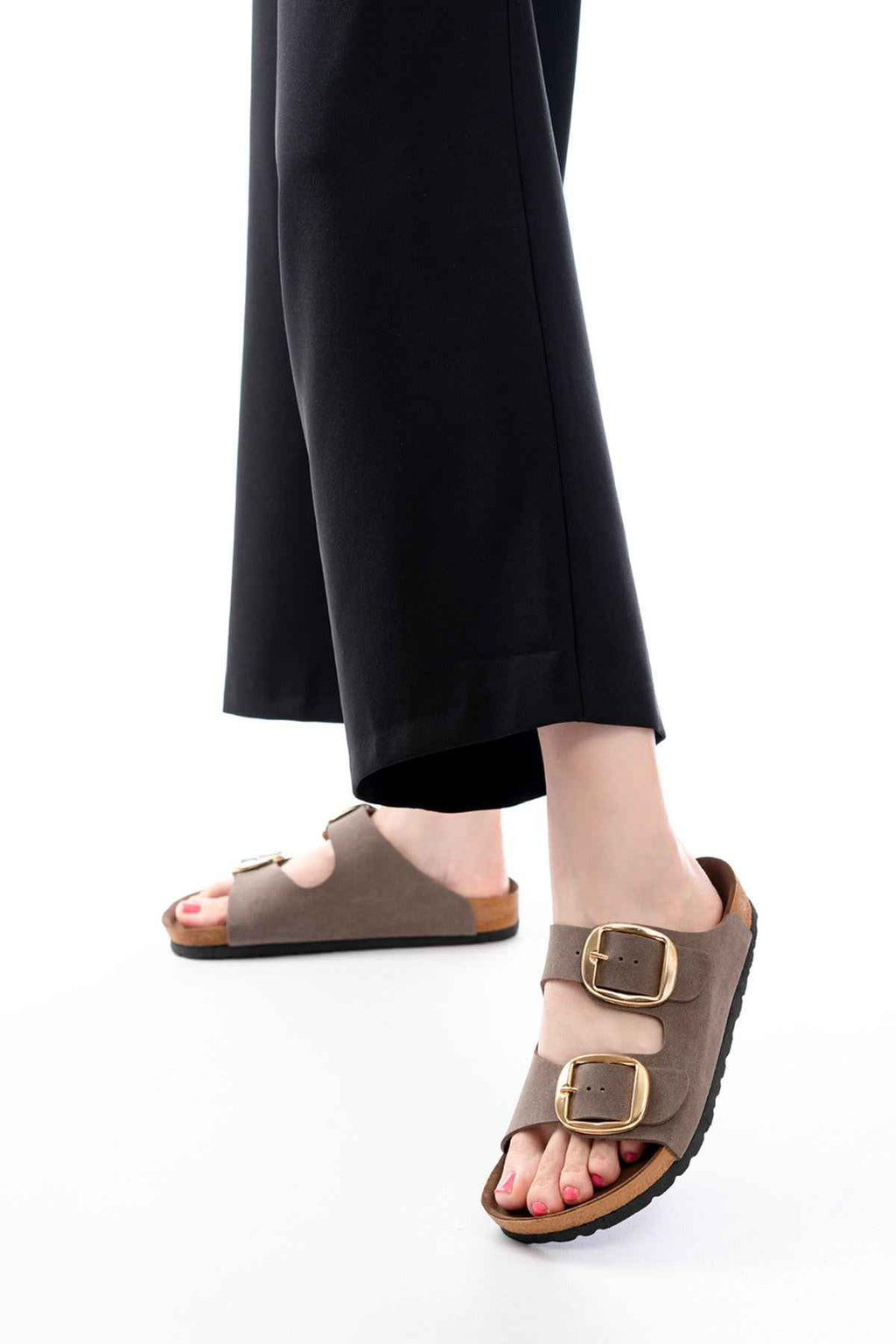 Ayakkabı Aşkı P-101 Vizon Günlük  Kadın Terlik