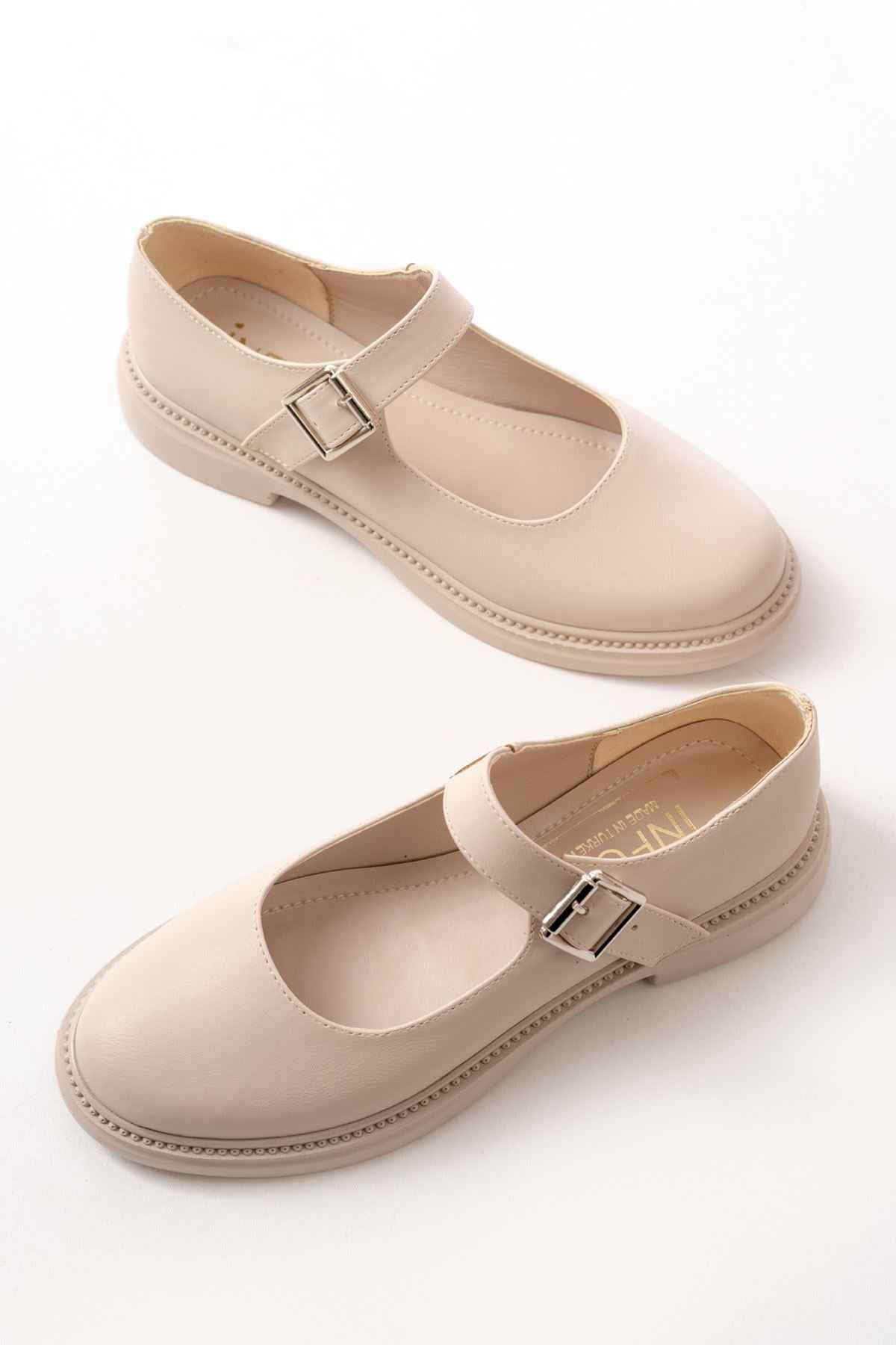 Ayakkabı Aşkı Ysn-4444 Bej Günlük Bayan Ayakkabı