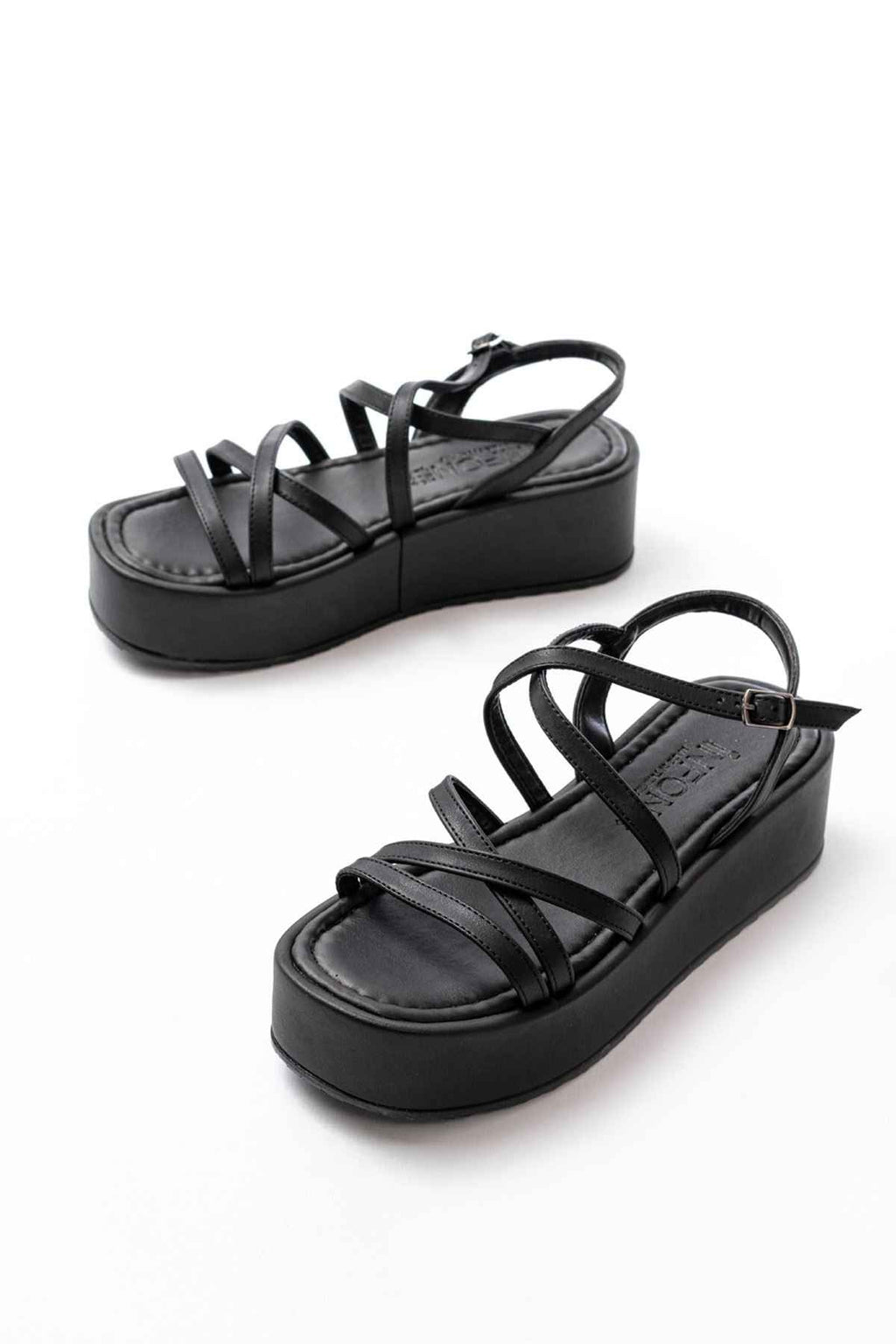 Ayakkabı Aşkı 861-1029 Siyah Dolgu Kadın Sandalet