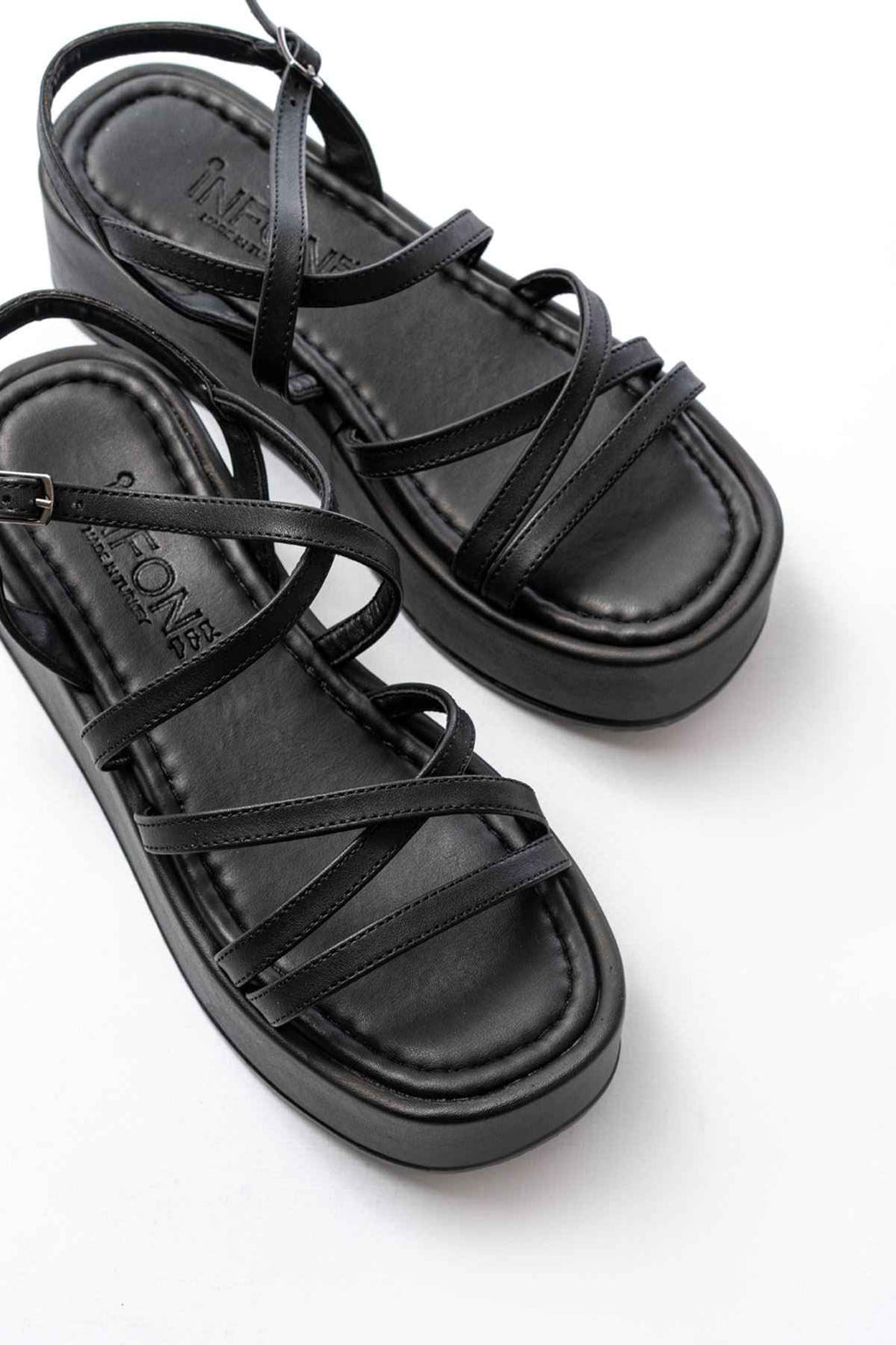 Ayakkabı Aşkı 861-1029 Siyah Dolgu Kadın Sandalet