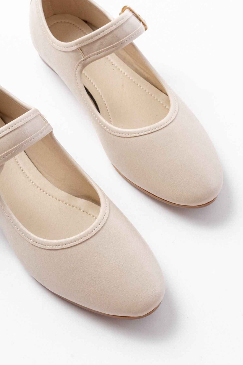 Ayakkabı Aşkı 2606 Bej Baretli Günlük Bayan Ayakkabı