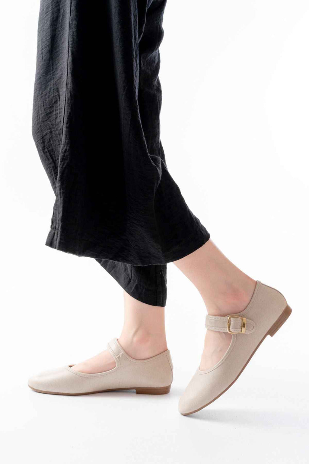 Ayakkabı Aşkı 2606 Bej Baretli Günlük Bayan Ayakkabı