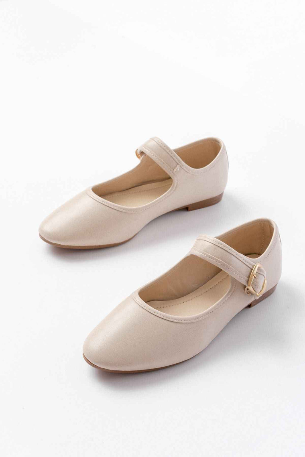 Ayakkabı Aşkı 2606 Bej Baretli Günlük Bayan Ayakkabı