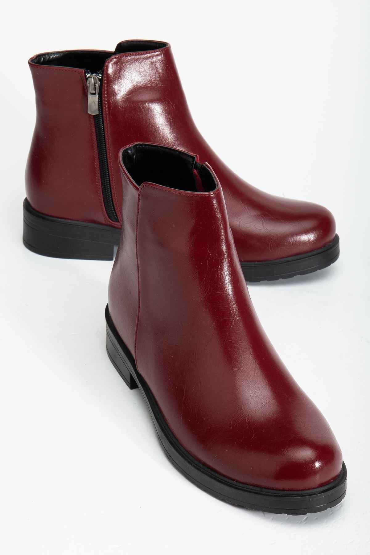 Ayakkabı Aşkı Bordo Yanki Günlük Kadın Bot