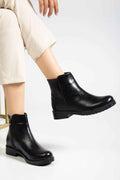 Ayakkabı Aşkı Siyah Yanki Günlük Kadın Bot
