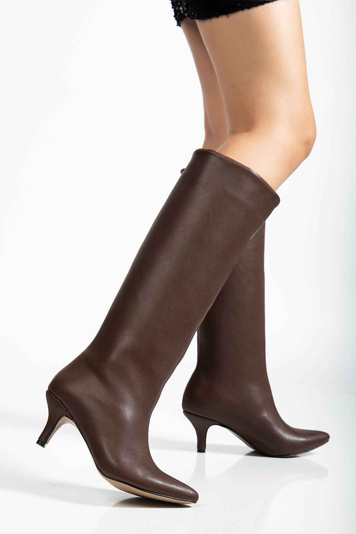 Ayakkabı Aşkı Açık Kahve Günlük Kadın Çizme