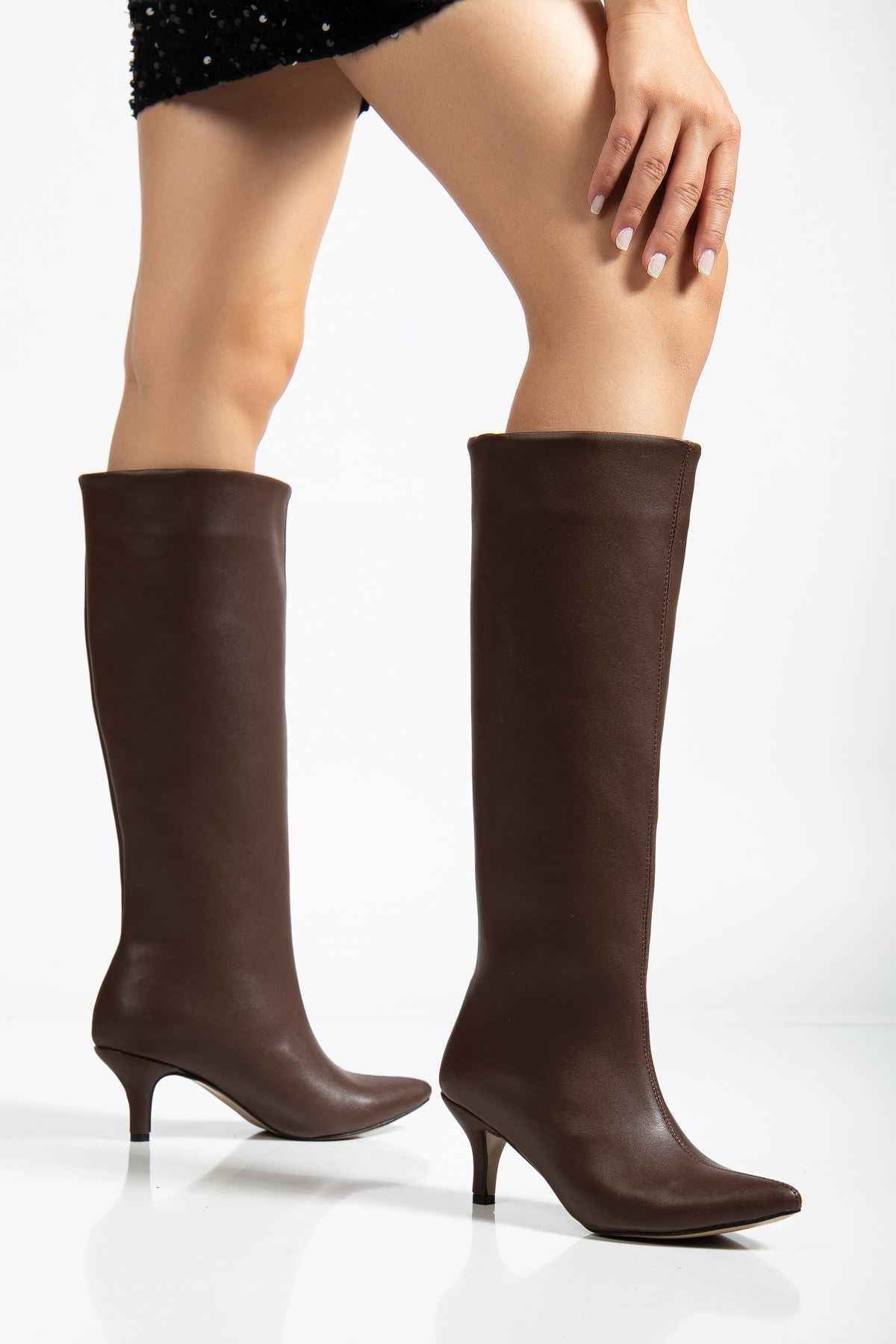 Ayakkabı Aşkı Açık Kahve Günlük Kadın Çizme