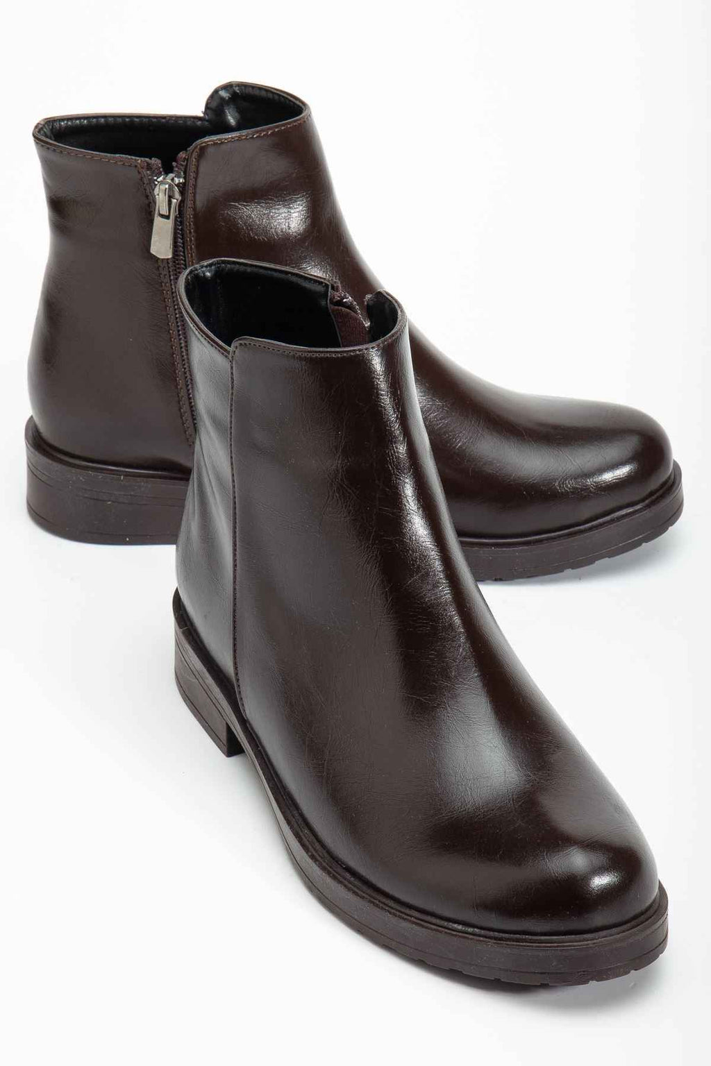 Ayakkabı Aşkı 165-204 Kahve Yanki Günlük Kadın Bot