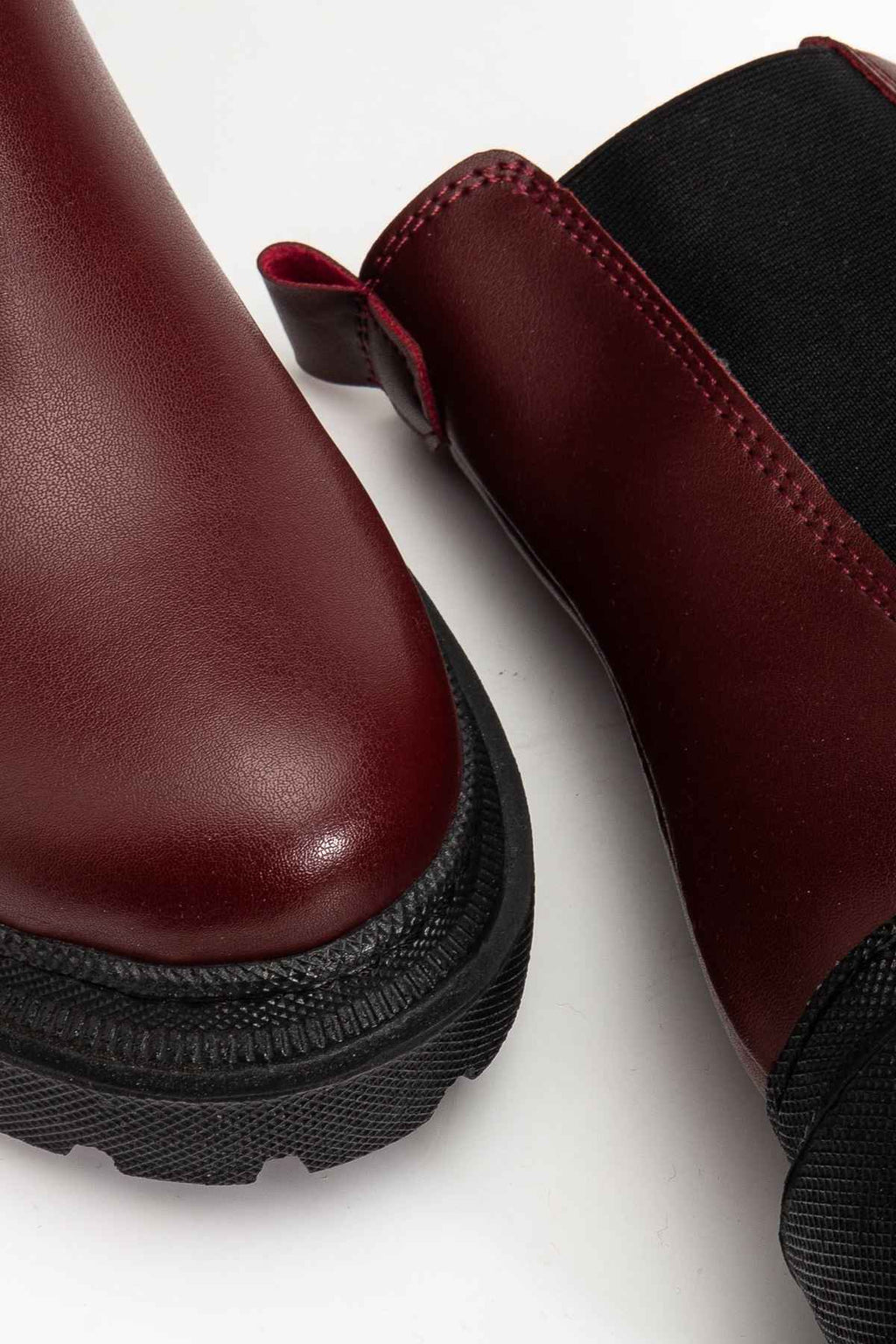 Ayakkabı Aşkı 812-2137 Bordo Lastikli Günlük Kadın Bot