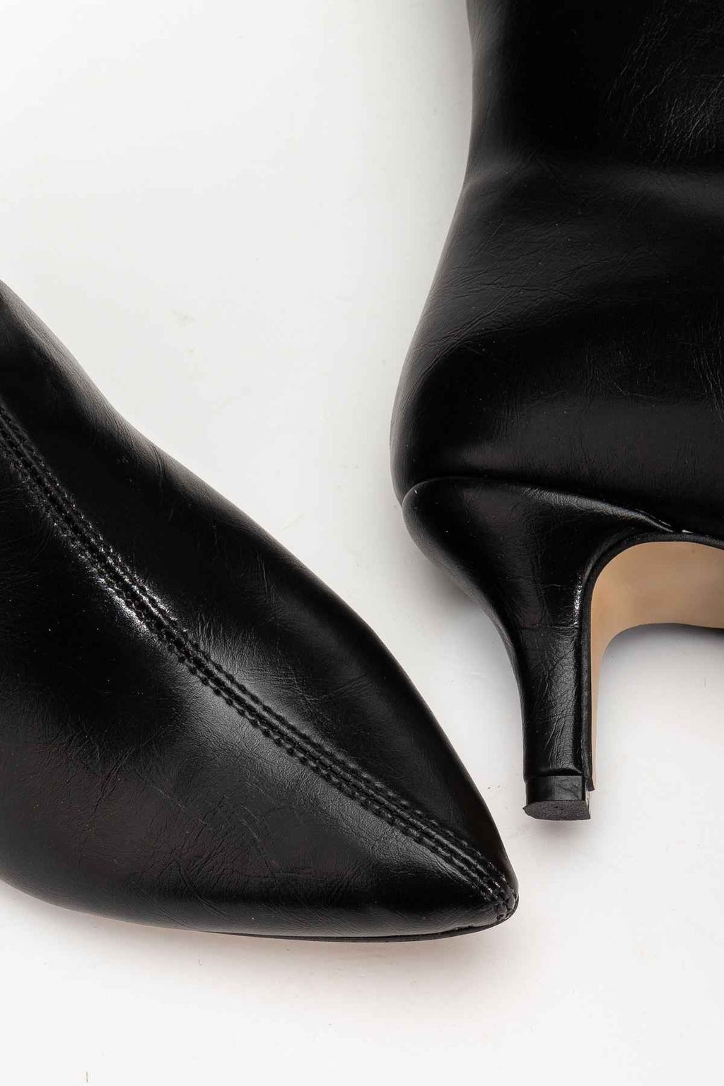 Ayakkabı Aşkı Syt-2025 Siyah Kırışık Rugan Günlük Kadın Çizme