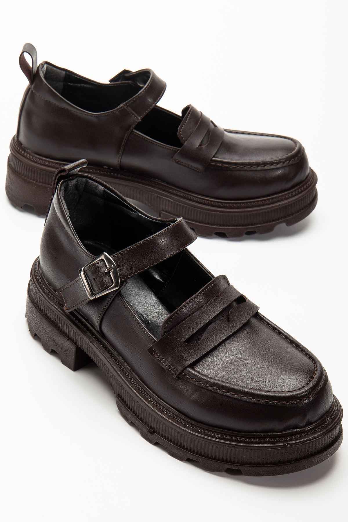 Ayakkabı Aşkı 745-771 Kahve Günlük Yüksek Tabanlı Loafer Ayakkabı